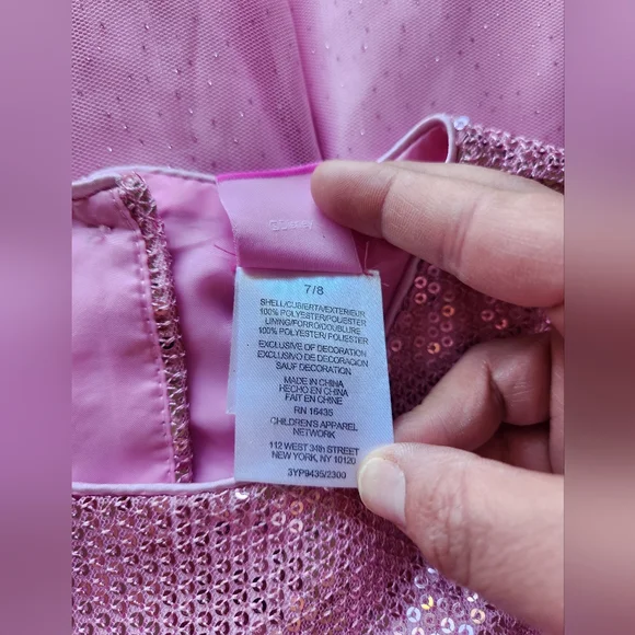 Avon Disney princess Aurora party dress size 7/8 sequins top multi layer bottom - Picture 7 of 13